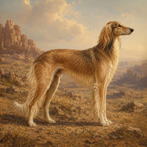 Ancient eastern sighthounds, an illustration of the British dog breed