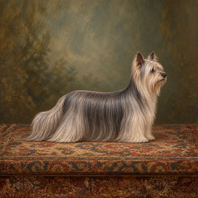 Paisley Terrier, an illustration of the British dog breed