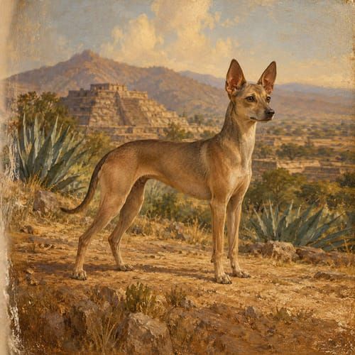 Early Mesoamerican dogs, an illustration of the British dog breed