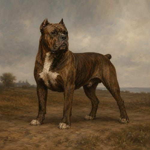 Great Bullenbeisser (Danziger Bullenbeisser), an illustration of the British dog breed