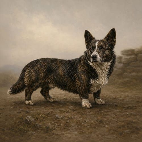 Celtic Heeler, an illustration of the British dog breed