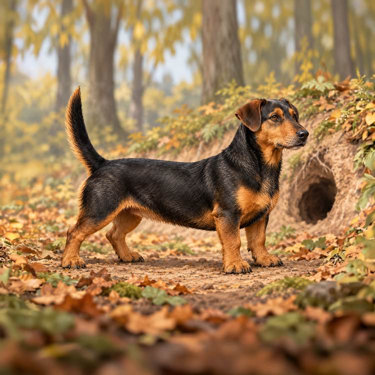 Old European earth dogs, an illustration of the British dog breed