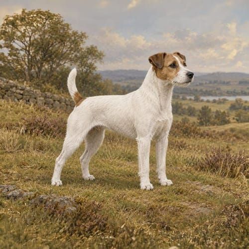 Parson Russell Terrier, an illustration of the British dog breed