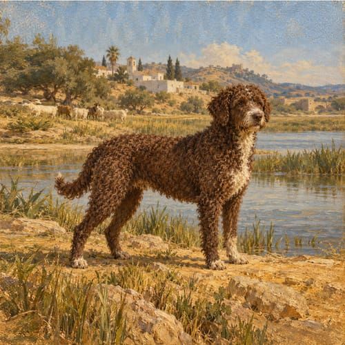 Spanish Water Dog, an illustration of the British dog breed