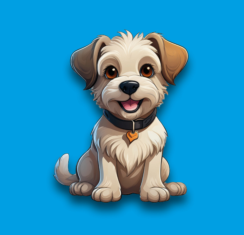 Jackapoo, an illustration of the British dog breed